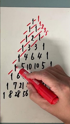 Fibonacci number obtained from Pascal's triangle