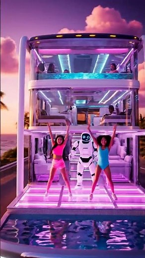 Dancing on a 3-Story Luxury RV! 🚐✨ Epic Sunset Party Adventure