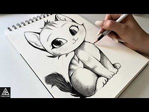 How to Draw a Realistic Cute Cat 🐱 | Easy Pencil Drawing for Beginners