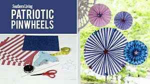 Forget streamers, these pinwheels are an easy way to make a big statement with your patriotic decor. http://trib.al/eSoXo7V | Southern Living