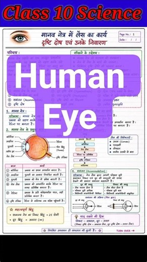 Human Eye and the Colourful World Class 10th || Chapter 10 || Human Eye || Physics by Sanjay Sir