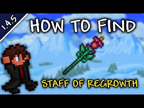 How To QUICKLY Find Staff of Regrowth In Terraria 1.4.5.5 | Staff of Regrowth Seed 1.4.5.5