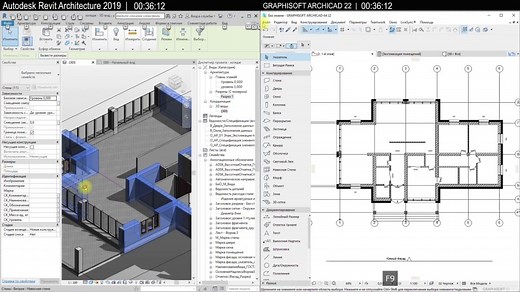 แข่งกันเขียนแบบบ้าน Revit vs ArchiCAD