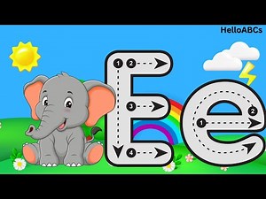 How To Write Letter E | Letter E | All About Letter E ‪@HelloABCs‬ #lettere #letteresong #kids #abcs