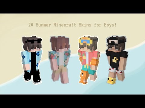20 Summer Minecraft skins for Boys ! ☀️