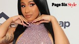 Pregnant Cardi B shows off leopard print outfit for the 4th 
