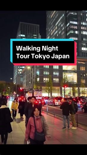 Walking Night Tour Tokyo Japan #japan #japantiktok #japantravel