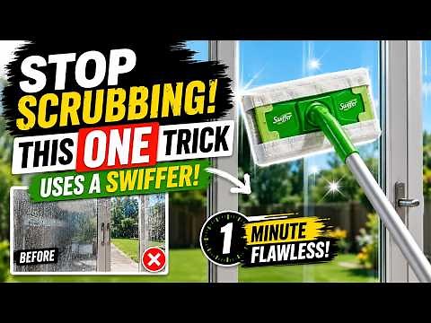 STOP SCRUBBING! This ONE Trick Cleans Glass Doors FLAWLESSLY 😱✨