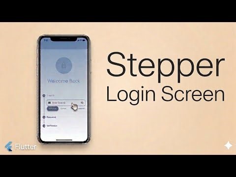 Flutter Stepper Login Screen Tutorial | Multi-Step Authentication UI | The Tech Leaf