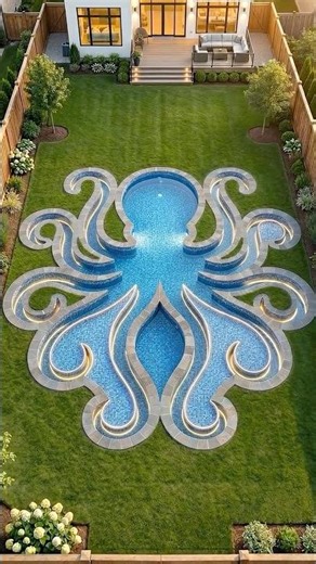 Building the Ultimate Octopus-Shaped Swimming Pool 🐙