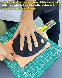 How to Stick Rubber on Bat #TableTennis #BatMaking #PingPong #SportsDIY #EasyProcess | Deep Dive News