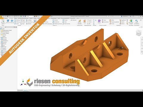 Autodesk Inventor - 3D Modell / Bauteil zeichnen Schulung CAD Deutsch Tutorial