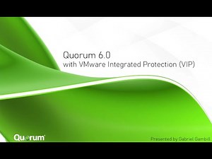 Quorum VMware Backup & Recovery Demo