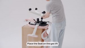 CabLady S1 Petite Ergonomic Home Desk Chair with Footrest and Headrest, High Back Fixed Lumbar Support with Detachable Pillow, Reclining Cute Office Chair for Women & Girls, 300 LBS Capacity