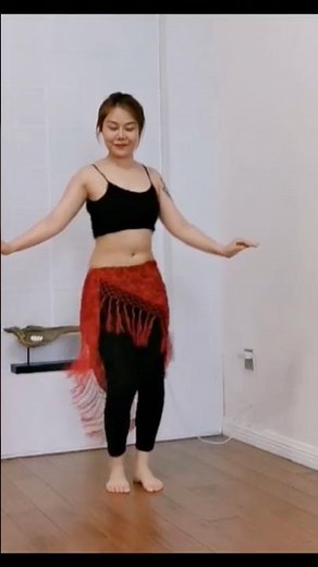 Easy Belly Dance Routine for Beginners ✨ Practice with Me! #dance #bellydance #hiphop #tahitiandance