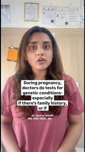 Pregnancy genetic testing explained simply 🧬 Ep-1 Screening vs Diagnostic Tests #prenatalcare