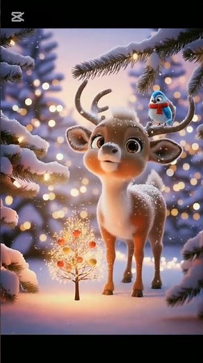 Cute Reindeer Christmas Magic ✨🎄