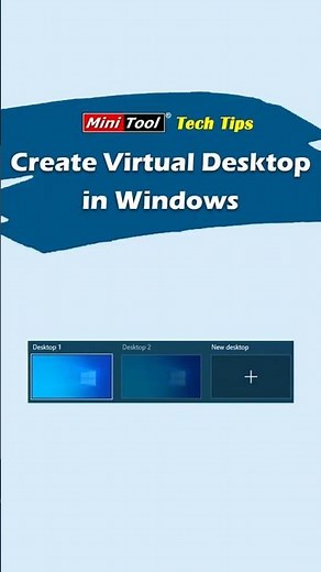 2 Methods to Create Virtual Desktop in Windows #windowstips #virtualdesktop
