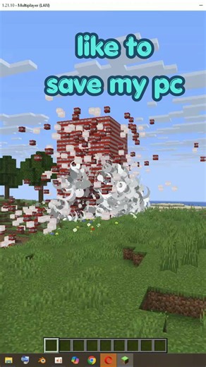 blowing upp 1000 tnt in minecraft