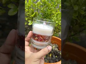 🌹🌹 Rose flowers gel+soy candle || Luxury Gel & Soy Wax Candle | DIY Candle Making Tutorial