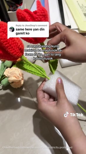 Creating Crochet Flower Bouquets with Floral Foam