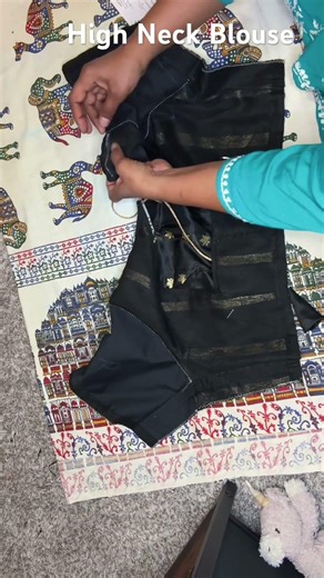 High Neck Blouse| Would You Wear This?Comment your favorite color#HighNeckBlouse #DesignerBlouse