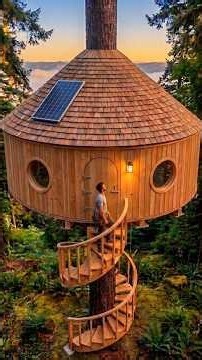 I Built a Hidden Treehouse Bunker 200ft Above the Clouds 🌲🏡☁️
