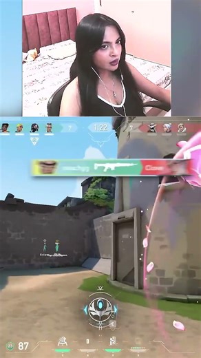 Cypher Trip Came Out of NOWHERE 🤯 #valorant #valorantclips #indianstreamers #peachgg #girlgamer