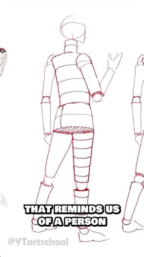 🤸‍♀️ how to draw ANY pose | YTartschool #learntodraw #howtodraw
