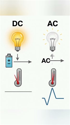 DC vs AC | Direct Current & Alternating Current Explained#viral #viralshort #electrician