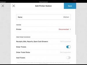 Square Printer Setup - Square for Restaurants