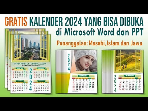 Cara Mudah Membuat Kalender Tahun 2024 di PowerPoint | Kalender Pribadi yang Cantik