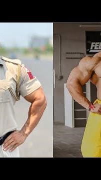 Narendra yadav 👮 police officer real body💪measurements 👑#fitness #police #bodybuilding #new #viral