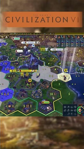 САМЫЕ НАПРЯЖЕННЫЕ ХОДЫ В CIV 6 #civ6 #civilization6 #civilization #sidmeierscivilization