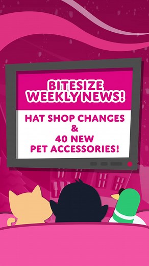 Happy Monday! It's time for the Weekly News 🐈 Easter weekend is coming to a close 🐰 Hat shop update 👒 40 new accessories 🩰 #robloxadoptme