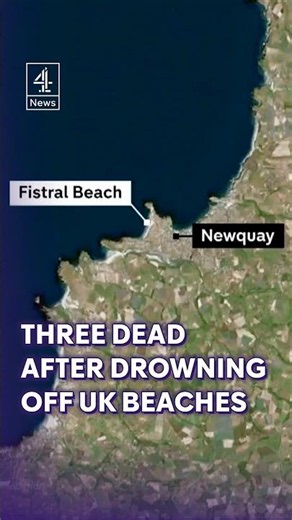 Three dead after drownings on UK beaches #UK