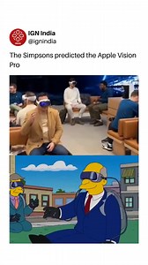 87K views · 1.3K reactions | The Simpsons predicted Apple’s Vision Pro 8 years ago Are we even surprised at this point? . . . #ignindia #applevisionpro #VisionPro #visionpro #apple #applewatch #äpple #applewatch #appleiphone #AppleProducts #applepodcast #simpsons #simpsons #simpsonsfan #simpsonsmeme #simpsonsedit #simpsonspredictions [Simpsons, Simpsons prediction, Apple, Apple vision pro, vision pro headset, VR, AR, Simpsons future predictions] | IGN India | Facebook