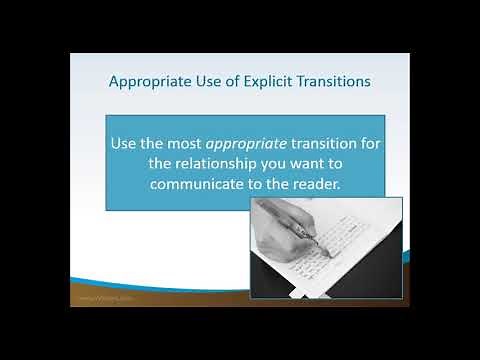 Appropriate Use of Explicit Transitions