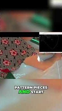 Projector Sewing Made Easy Cutting My Ghost Poncho Pattern Fast! #shorts