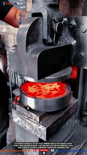 Innovation Hot Press: Perfect Concave Plates, Precision Hot Molding Technology #tech