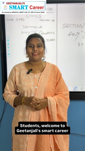 Geethanjali_smart_career_ on Instagram: "Question Paper Pattern of Civics by Mona Lisa Ma’am #geethanjalismartcareer #civics #toppersofinstagram #paperpattern #intermediate"