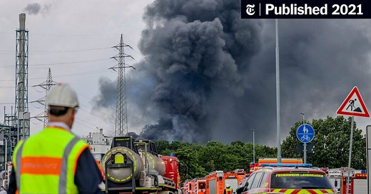 Fears of Toxic Smoke After an Industrial Explosion in Germany