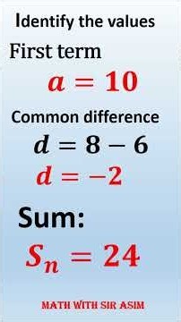 Why Does This Arithmetic Series Give Two Values for n? 🤯#arithmeticprogression #sumofnterms