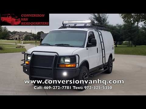 Quigley Extreme 4x4 Conversion Van [Off-Road | Lifted | 4x4 | Aluminess Ladders] 2012 GMC Conversion