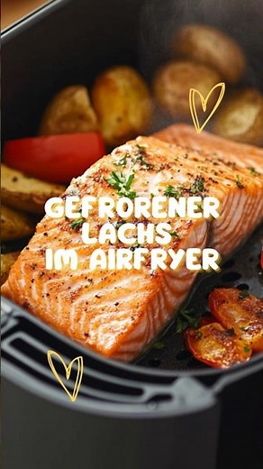 Gefrorenen Lachs im Airfryer zubereiten – schneller geht’s kaum! 🔥🐟