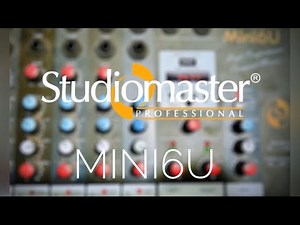 Studiomaster Mini 6U mixer (bluetooth and USB)