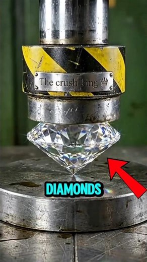 He Crushed Diamonds With a Hydraulic Press… This Happened🤯😱 #shorts #commentary