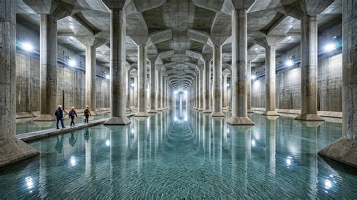 Japan spent $2 billion digging the world's largest underground flood system beneath Tokyo