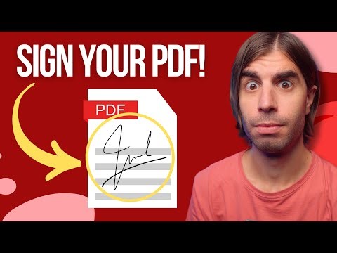 How To SIGN a PDF | ADD SIGNATURE to PDF DOCUMENT