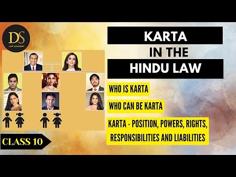 Karta of Joint Hindu Family || Power, Rights and Responsibilities of Karta|| Hindu Law || Family Law